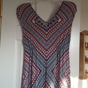 Jessica Simpson boho maternity dress, floor length